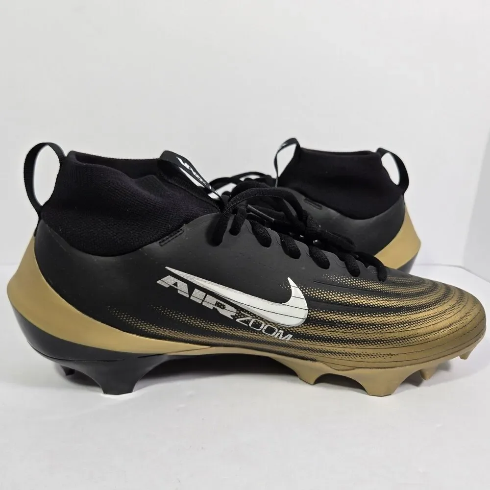 NEW Men's Size 11 Nike Air Zoom Vapor Pro 1 Football Cleats Black Metallic Gold